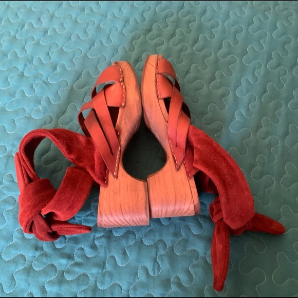 🇪🇸Free People Made in Spain - Burnt Orange Leather Sandals - Picture 7 of 11